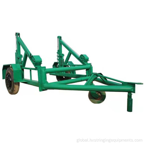 Cable Reel Trailer 3T Cable Drum Reel Carrier Transport Laying Trailer Supplier